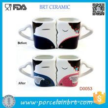 Valentines Day Heat Sensitive Color Changing Mug Ceramic